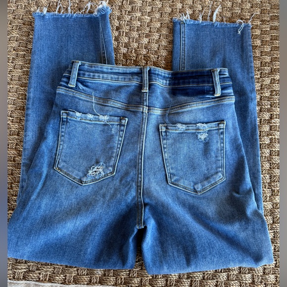 Flying Monkey denim straight leg raw hem  Jeans Sz 29 - Picture 2 of 12